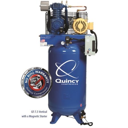 Belaire Quincy QT 7.5-HP 80 Gallon Two-Stage Air Compressor (230V-1-Phase)  Vertical  PRO 2020039807